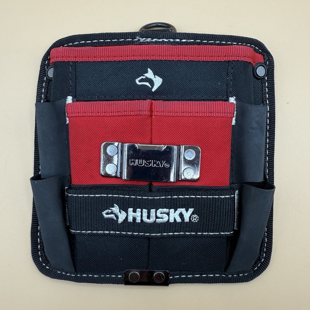 Husky Tool Pouch Utility Belt Holder Multi-Pocket Organizer Carpenter Electric